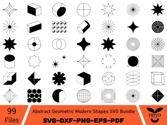 Abstract Geometric Modern Shapes SVG