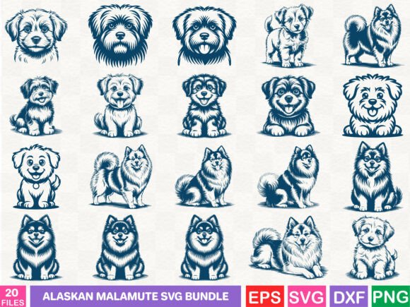 Alaskan Malamute SVG Bundle