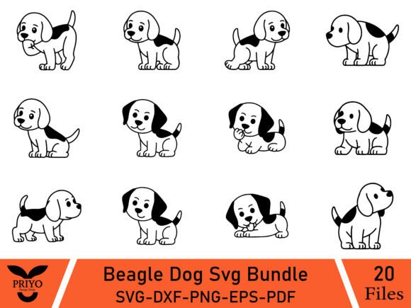 Beagle Dog SVG Bundle