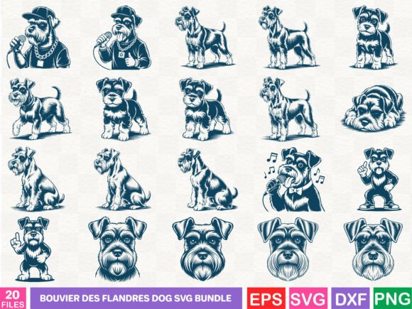 Bouvier Des Flandres Dog SVG Bundle