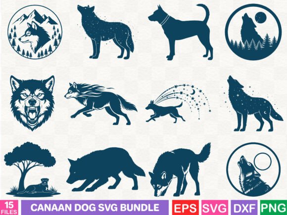 Canaan Dog SVG Bundle