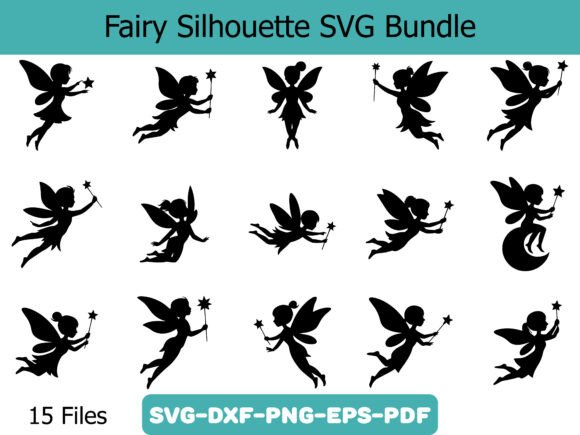 Fairy Silhouette SVG Bundle