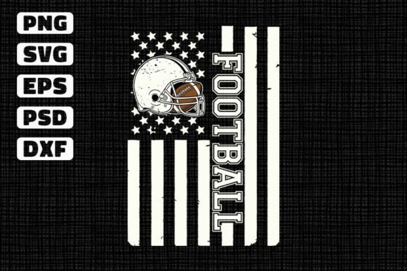 Football American Flag SVG Football Us