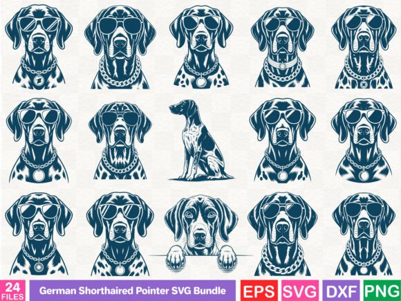 German Shorthaired Pointer SVG Bundle