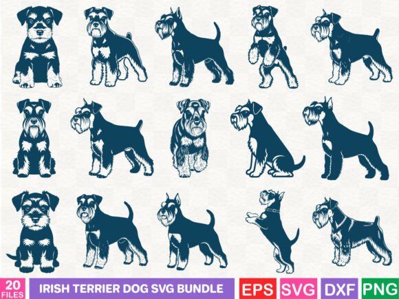 Irish Terrier Dog SVG Bundle