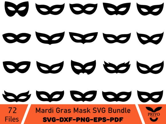 Mardi Gras Mask SVG Bundle, Mask Svg