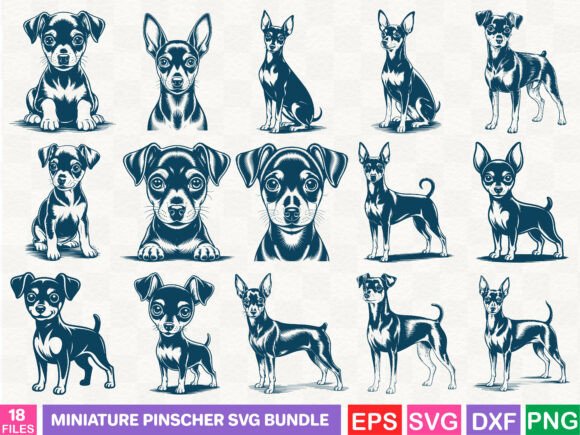Miniature Pinscher SVG Bundle