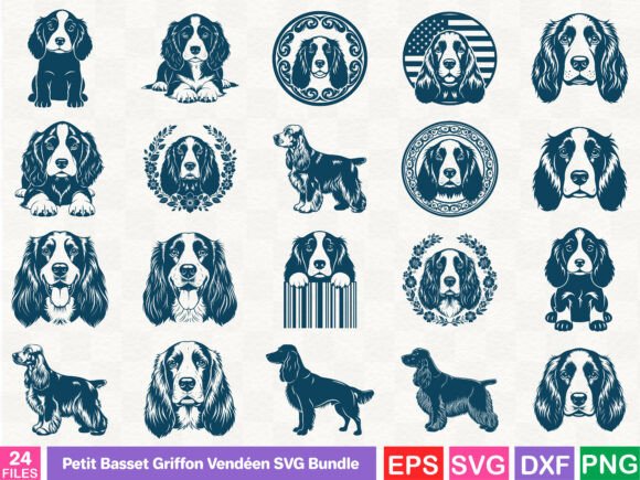 Petit Basset Griffon Vendéen SVG Bundle