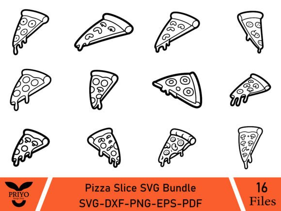 Pizza Slice SVG Bundle
