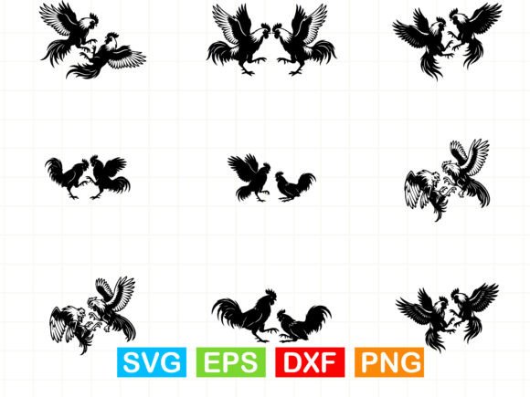 Rooster Fight SVG Bundle
